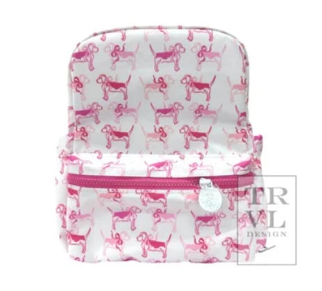 TRVL Design Mini Backer-Puppy Love Pink Backpack