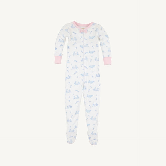 Beaufort Bonnet Noelle's Night Night Footed Sleeper Lindon Hill Hops/Palm Beach Pink