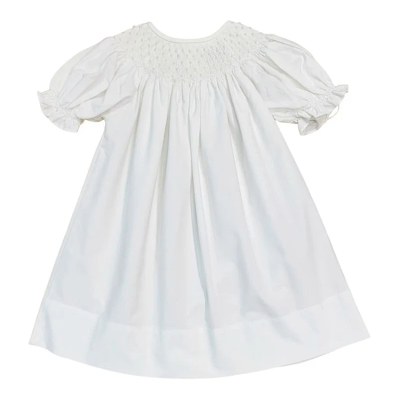 Sweet Dreams Catherine Pearl White Smocked Dress