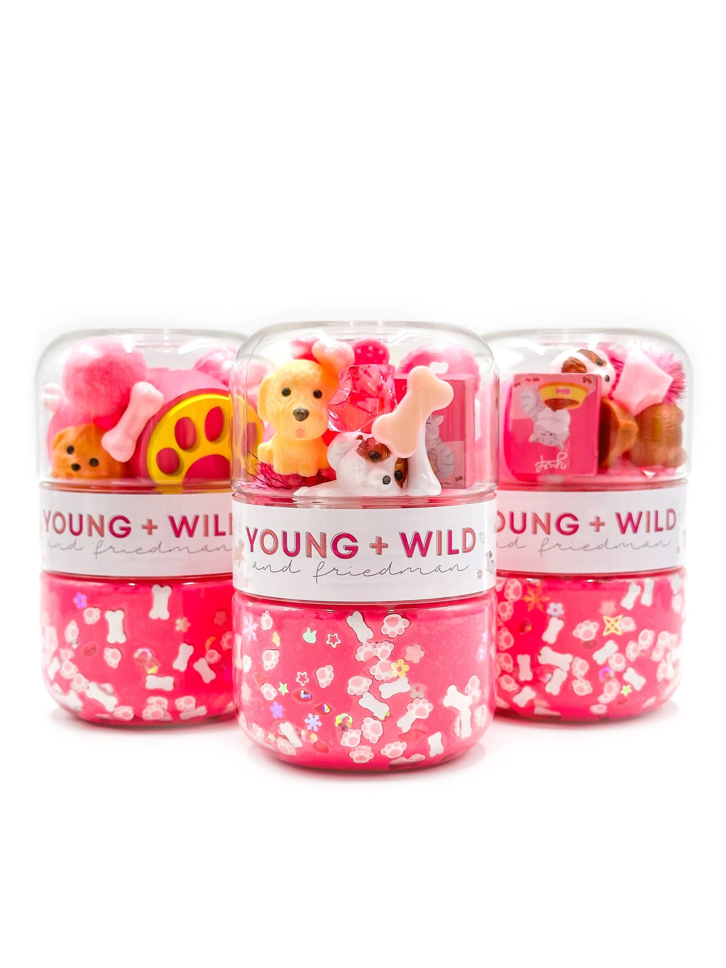 Young, Wild and Friedman Grab and Go Jar-Pink Pet Shop