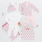 Pink Chicken Nesting Box Baby Take Home Set - Pink Tiny Flower