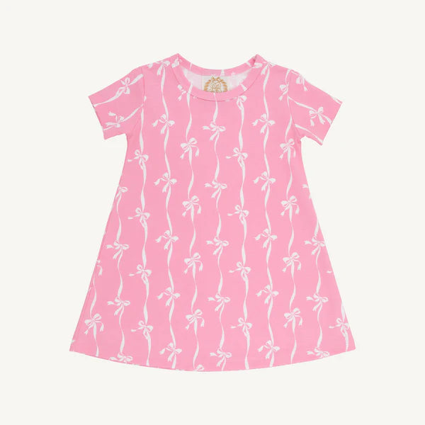 Beaufort Bonnet Polly Play Dress--Bell Court Bows (Hampton Hot Pink)