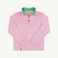 Beaufort Bonnet Prepletic Hayword  Half Zip--Pier Party Pink Stripe/Gibson Island Green