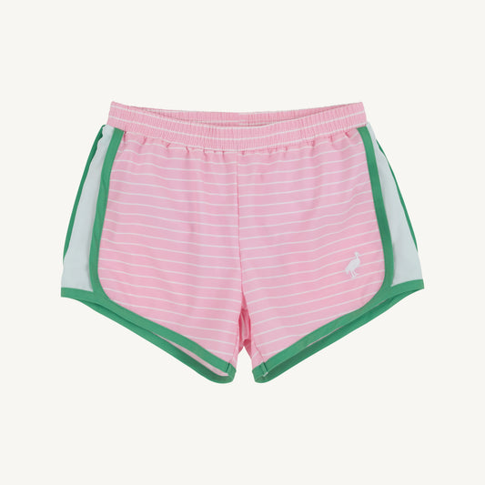 Beaufort Bonnet Prepletic Shimmy Shake Shorts--Pier Party Pink Stripe/Gibson Island Green
