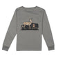 Properly Tied Baby Deer Season Long Sleeve Battleship Grey