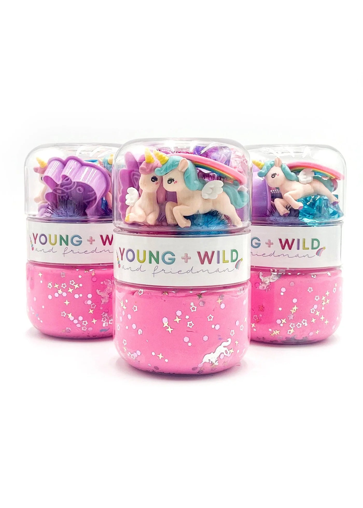 Young, Wild and Friedman Grab and Go Jar-Unicorn
