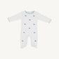 Beaufort Bonnet Rock Me Romper Worth Avenue White with Duck Embroidery
