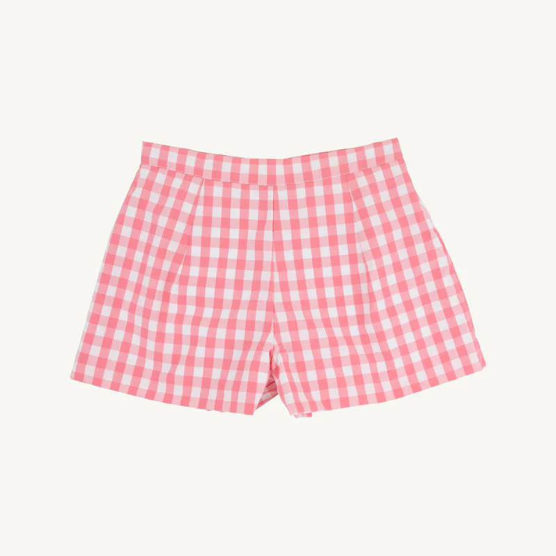 Beaufort Bonnet Sally Mae Shorts--Parrot Cay Coral Check