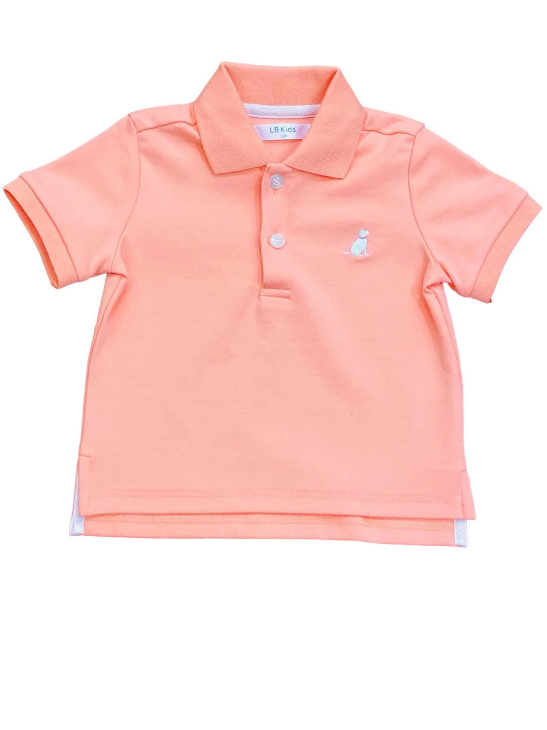 Lulu Bebe Blake Salmon Short Sleeve Polo
