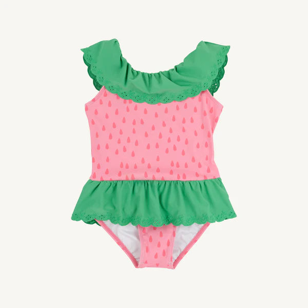 Beaufort Bonnet Sandy Swimsuit--Suffolk Seeds with Gibson Island Green