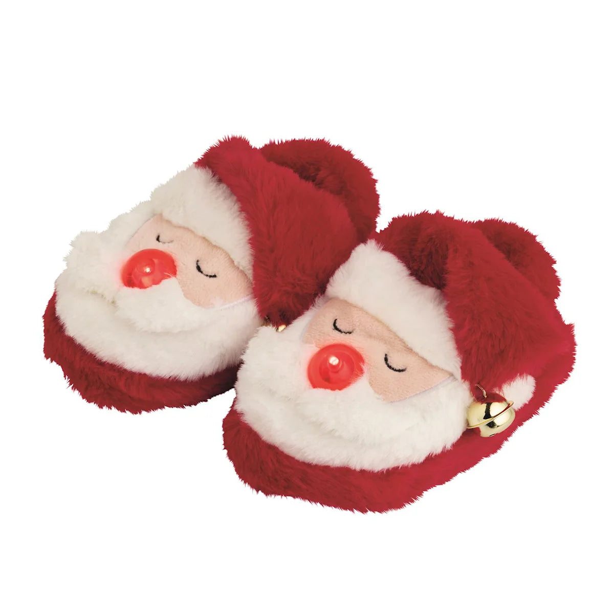 Mud Pie Santa Light Up Christmas Slippers--Size M/L