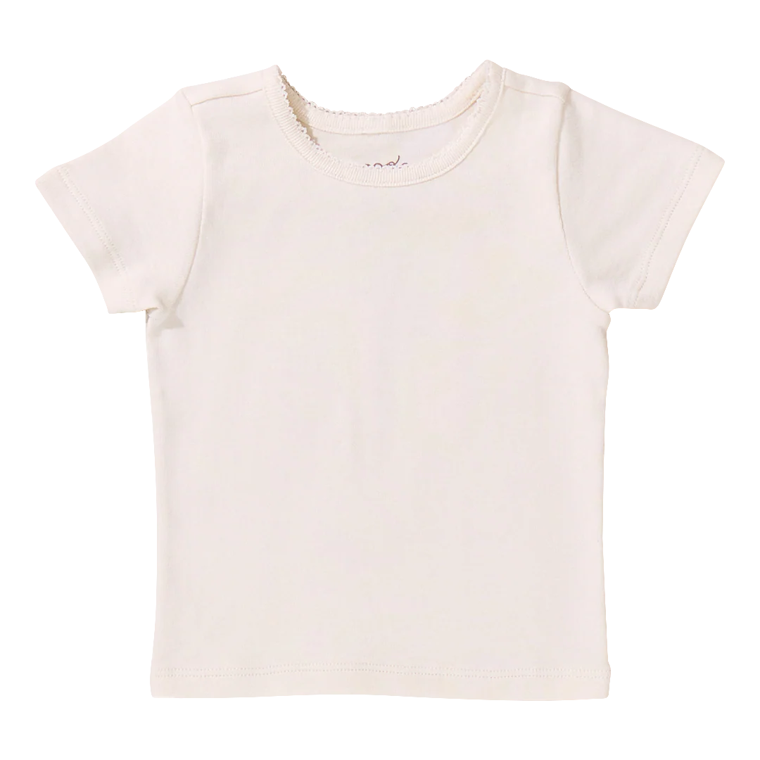 Coop by Pink Chicken short sleeve seesaw rib t-shirt - cream