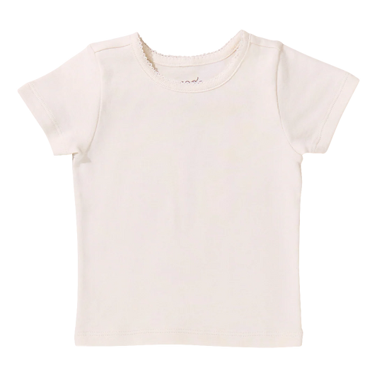 Coop by Pink Chicken short sleeve seesaw rib t-shirt - cream