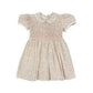 LuLu BeBe Nicole Pink Floral Smock Bodice Dress