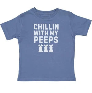 Sweet Wink Chillin With My Peeps Easter Short Sleeve T-Shirt