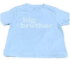 Mustard and Ketchup Kids Short Sleeved Blue Big Brother T-Shirt