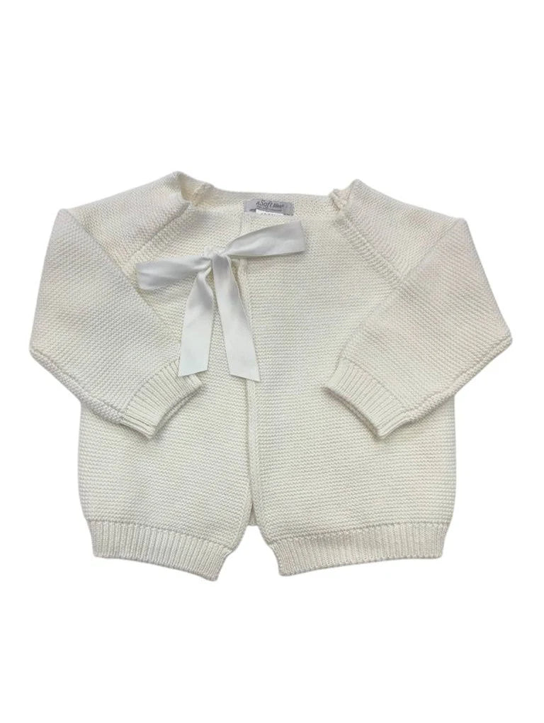 A Soft Idea Bow Sweater--Cream