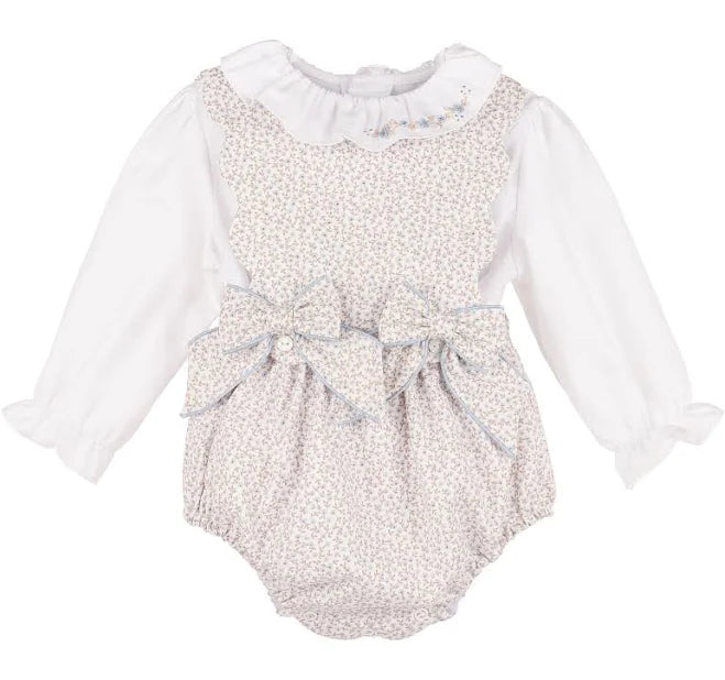 Sophie and Lucas BB Blooms OG Girl Overall, Blue