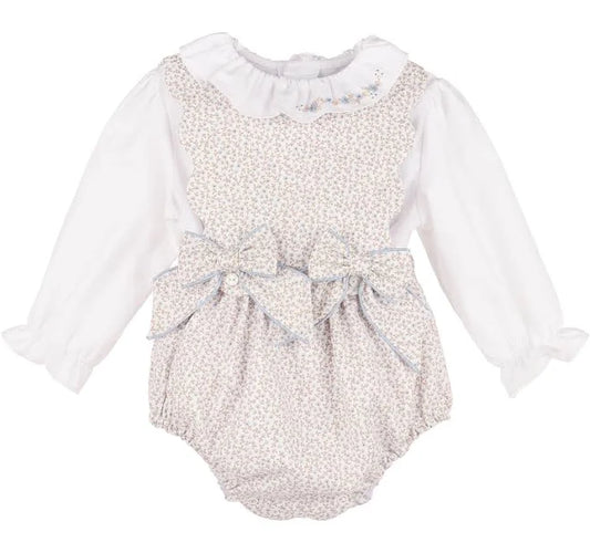 Sophie and Lucas BB Blooms OG Girl Overall, Blue