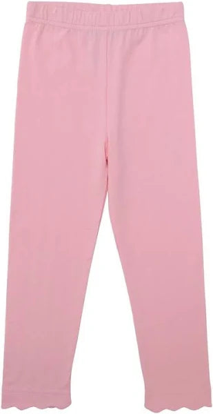 Trotter Street Scallop Leggings- Pink