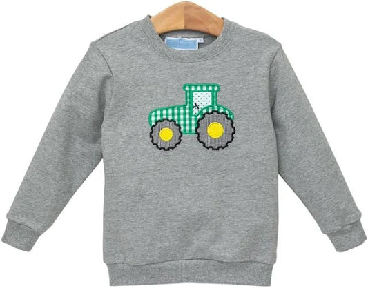 Trotter Street French Terry Pullover- Tractor