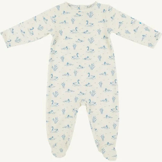 Beaufort Bonnet Rock Me Romper Quack Quack Honk (Palmetto Pearl)
