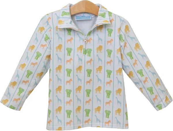 Trotter Street Welcome to the Jungle 1/4 Zip Pullover