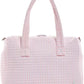 TRVL Design Quilted Stroller Bag Pimlico Stripe Pink