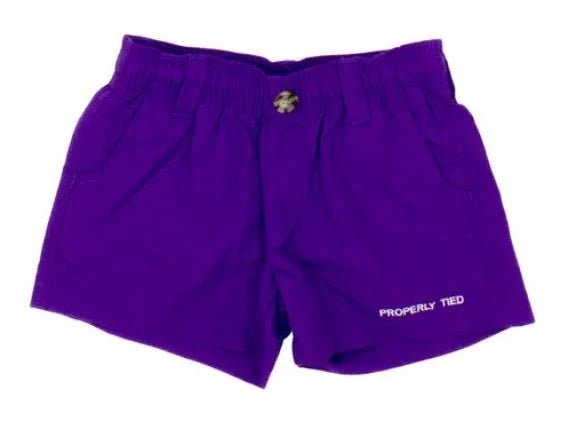Properly Tied Baby Mallard Shorts Purple
