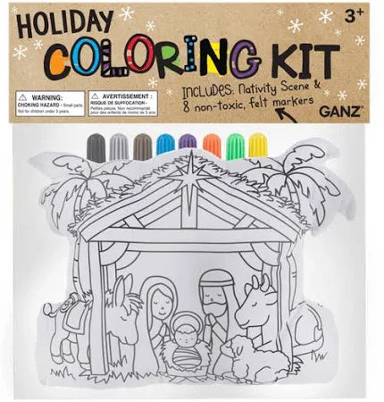 Ganz 8" Color Kit Nativity 9 Piece Set