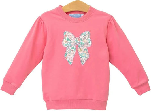 Trotter Street French Terry Pullover- Bow