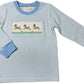 Whimsy Bay Petey Puppy Smocked Long Sleeve Shirt
