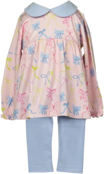 The Proper Peony Ribbon Party Long Sleeve Tunic Set