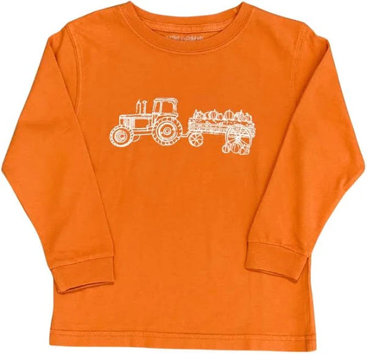 Mustard and Ketchup LS Burnt Orange Hayride T-Shirt