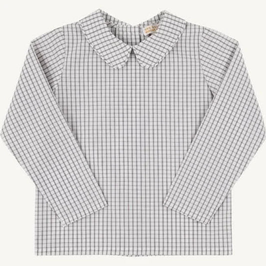 Beaufort Bonnet Peter Pan Collar Shirt--Woven Grantley Gray Windowpane