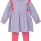 Trotter Street  Olivia Pants Set-Lavender Stripe/Pink