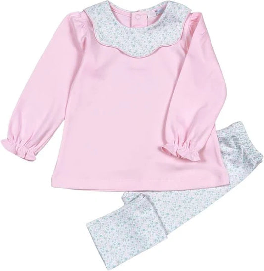 Baby Loren Nicolle Scallop Pima Pants Set