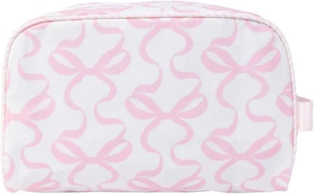Apple of My Isla The Dopp Kit Bows on White