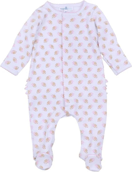 Magnolia Baby Touchdown Cutie Printed Zipper Footie