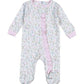 Baby Loren Vivian Floral Pima Zipper Footie