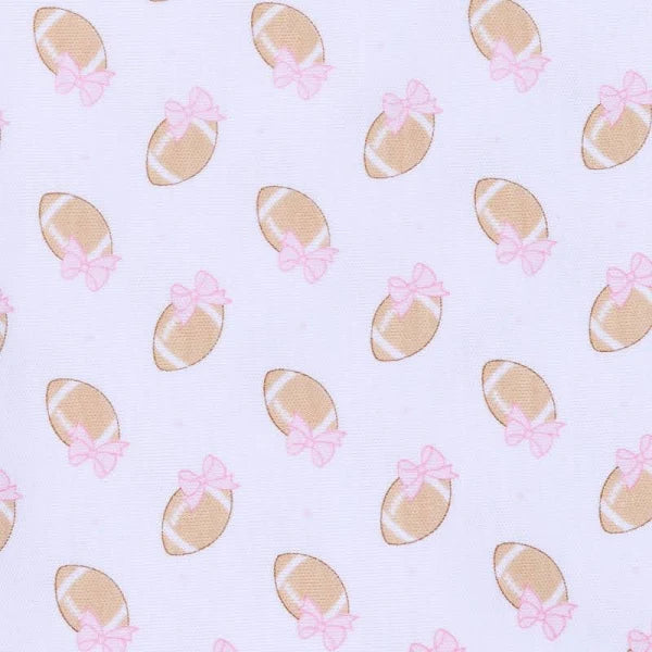 Magnolia Baby Touchdown Cutie Printed Zipper Footie