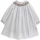 Bailey Boys White Geometric Bishop, Red