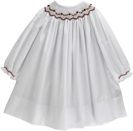 Bailey Boys White Geometric Bishop, Red