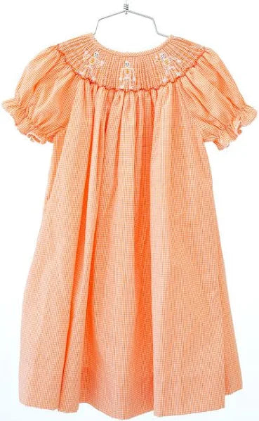 Ruth and Ralph Dancing Skeletons Smocked Helen Dress