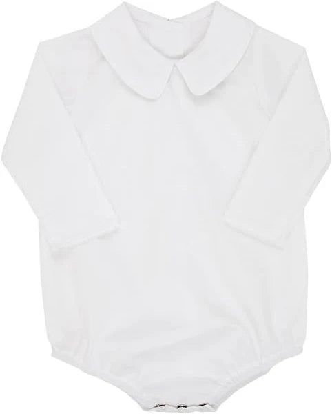 Beaufort Bonnet Worth Avenue White Peter Pan Shirt--Pima Long Sleeve Onesie