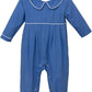 Trotter Street Joseph Romper-Blue