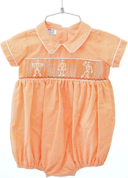 Ruth and Ralph Dancing Skeletons Smocked Henry Bubble
