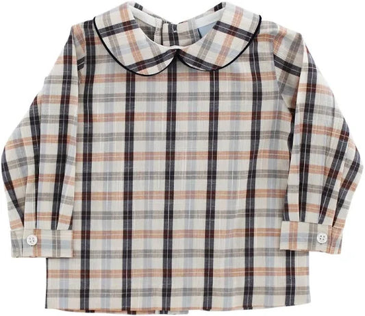 Bailey Boys Charleston Plaid, Boys Piped Shirt