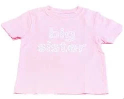 Mustard and Ketchup Kids Short Sleeved Pink Big Sister T-Shirt