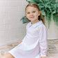 The Proper Peony Light Pink Stripe Aline Scallop Dress